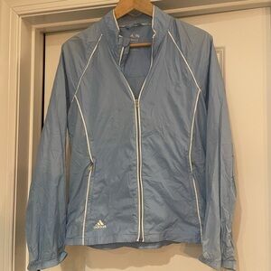 Adidas Women's Light Blue ClimaProof Utility Golf Jacket